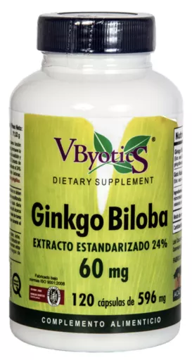 Ginkgo Biloba 60 mg 120 Capsules