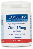 Zinc as citrate increased absorption 15 mg