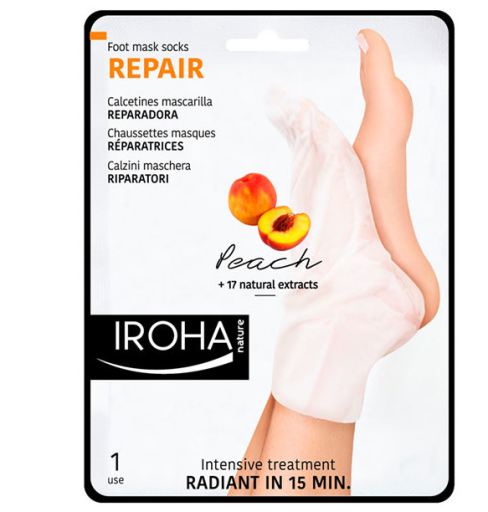 Peach Repair Sock Foot Mask