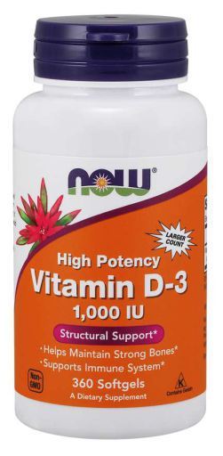 Vitamin D3 1,000 IU 360 Softgels