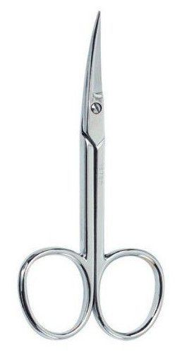 Chrome Curved Skin Manicure Scissors