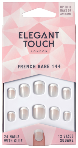 French Bare 144 False Nails 24 units