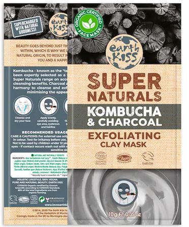 Exfoliating Mask Kombucha Charcoal and Clay 10 gr