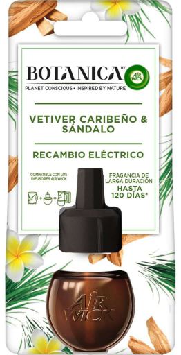 Botanica Electric Air Freshener Refill Caribbean vetiver &amp; sandalwood