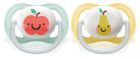 Ultra Air Fruits Pacifiers for Baby from 0 to 6 Months 2 units