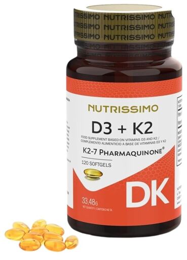 D3 K2 2000Ui Pharmaquinone K2-T 120 Capsules