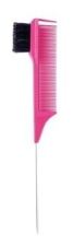 Edge Brush Comb Pink Comb+ Black Bristle Double function